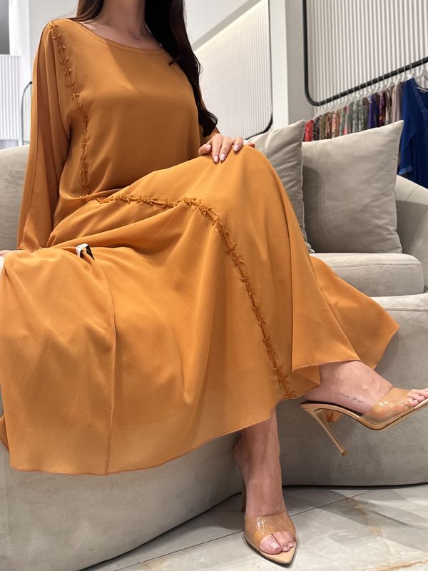 2 Pc Chiffon Handmade Embroidery